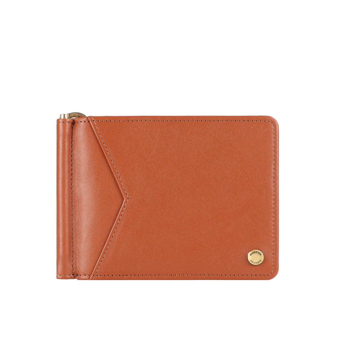 315 Mc Tan Leather Money Clip