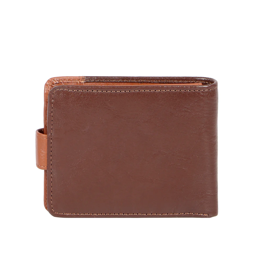 316-107  Tan Leather Bi-Fold Wallet - Image 5