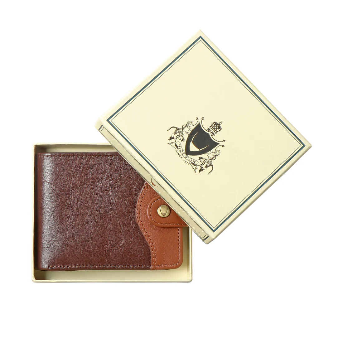 316-107  Tan Leather Bi-Fold Wallet - Image 8