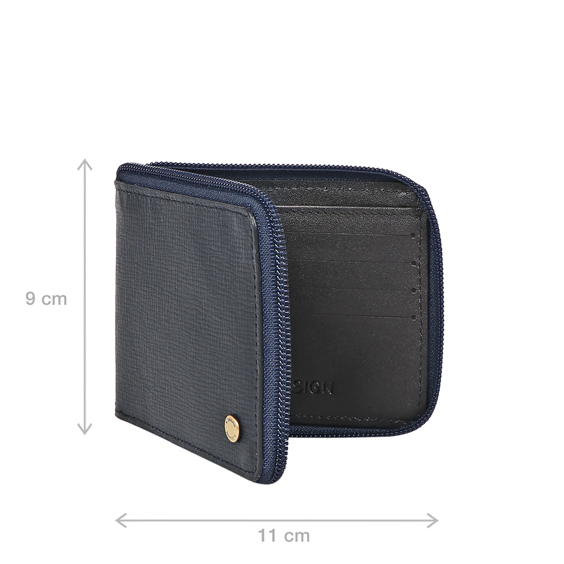 341-017  Sb Default Title Leather Zip Around Wallet - Image 7