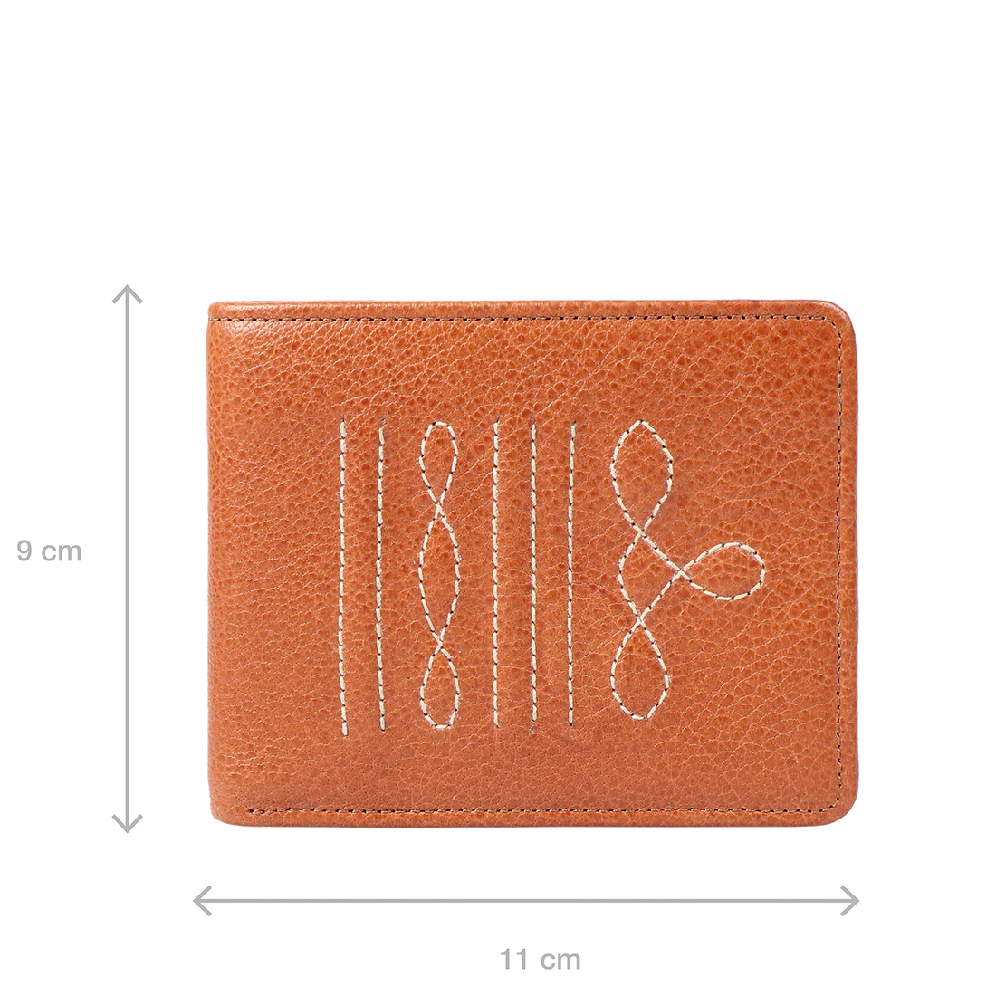 344-017 Tan Leather Bi-Fold Wallet - Image 4