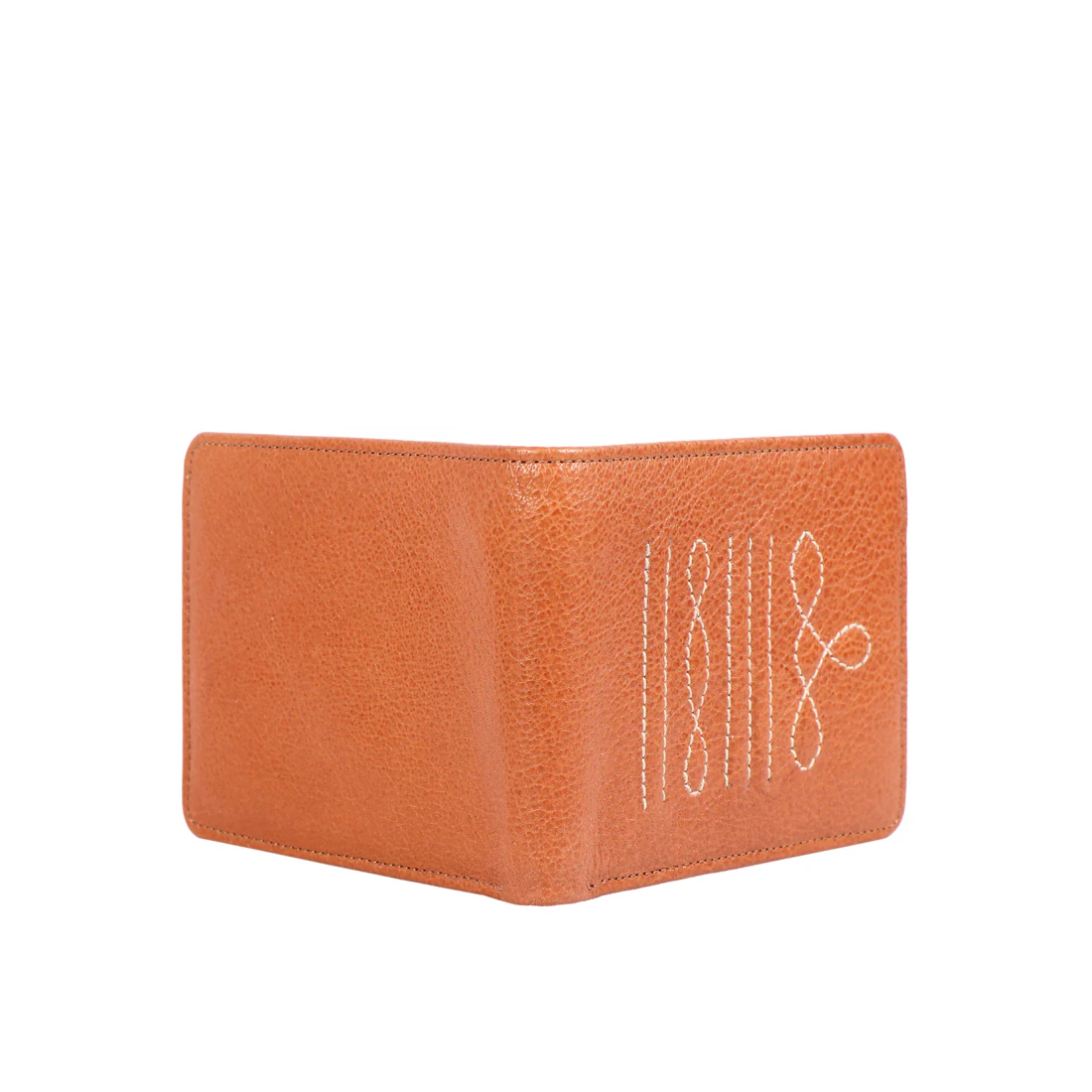 344-017 Tan Leather Bi-Fold Wallet - Image 6