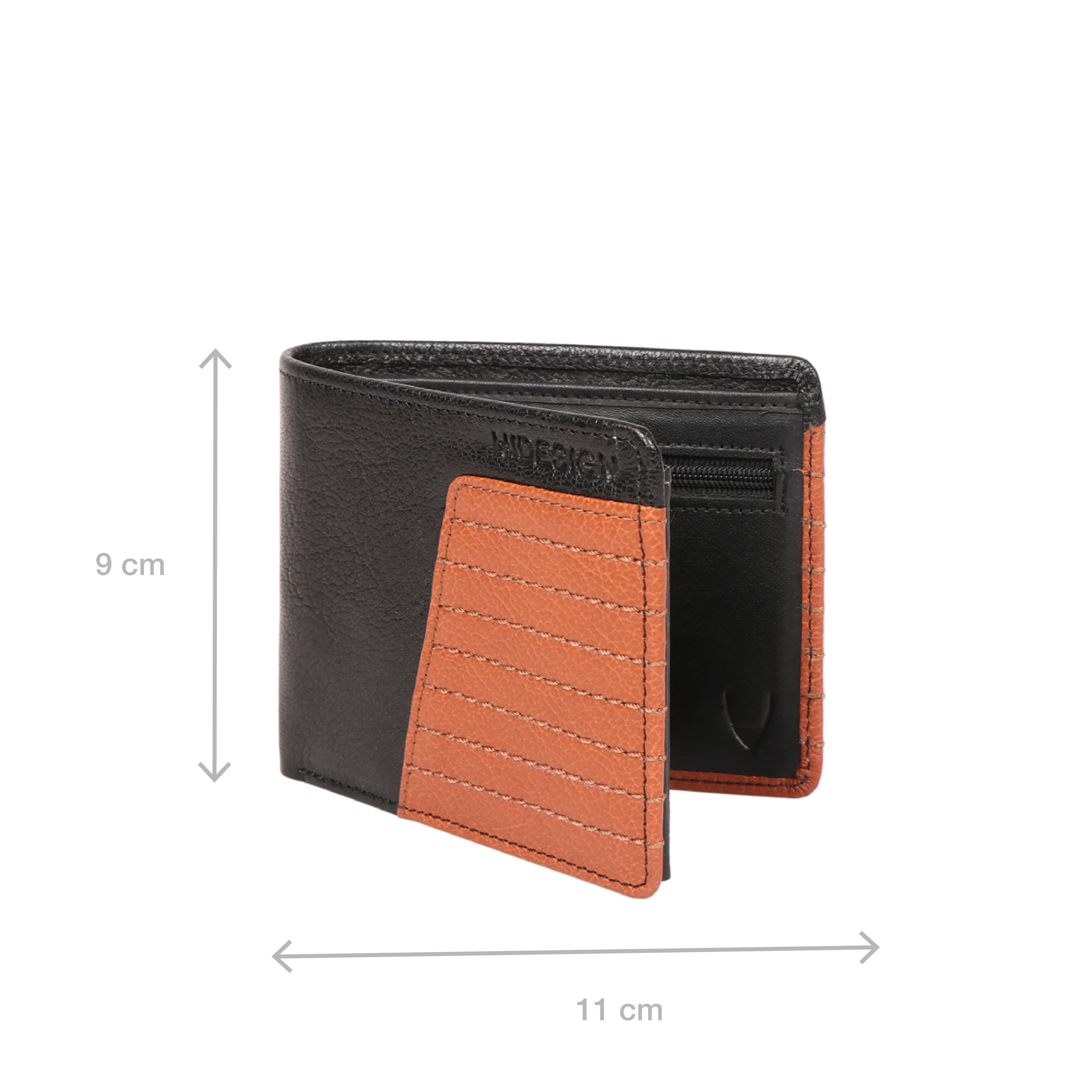 364-L103  Tan Leather Bi-Fold Wallet - Image 4