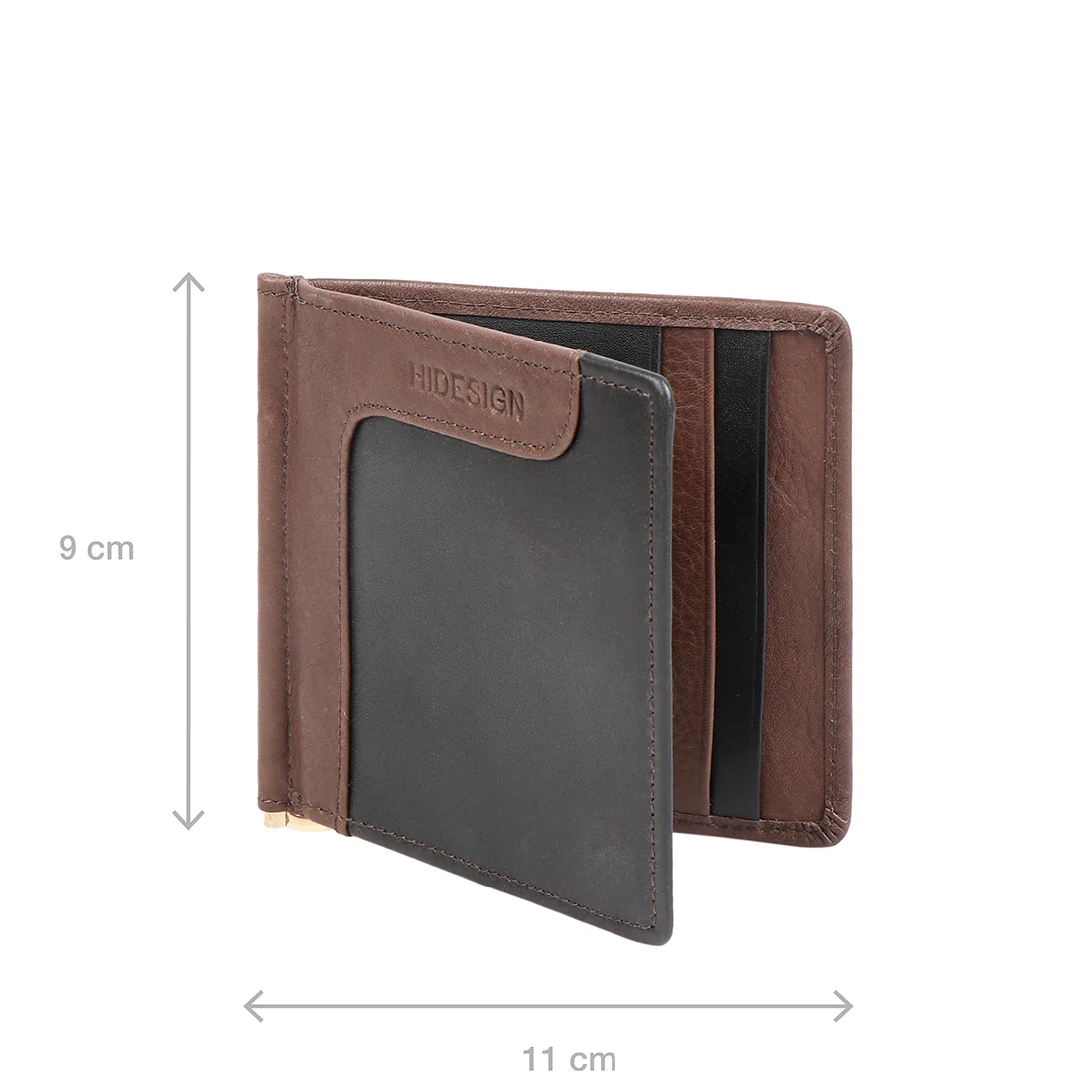 373-01 Mc  Black Leather Money Clip - Image 4