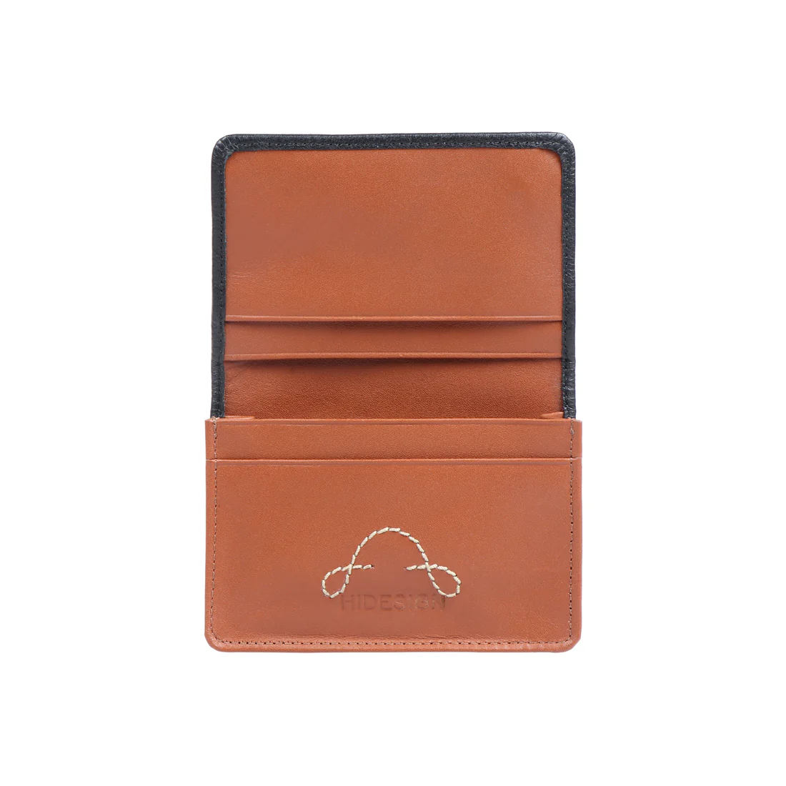 374-020 Ch  Black Leather Card Holder - Image 2
