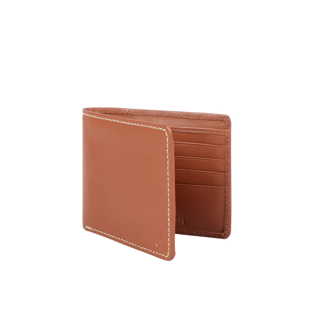 375-017 Sb Tan Leather Bi-Fold Wallet - Image 2