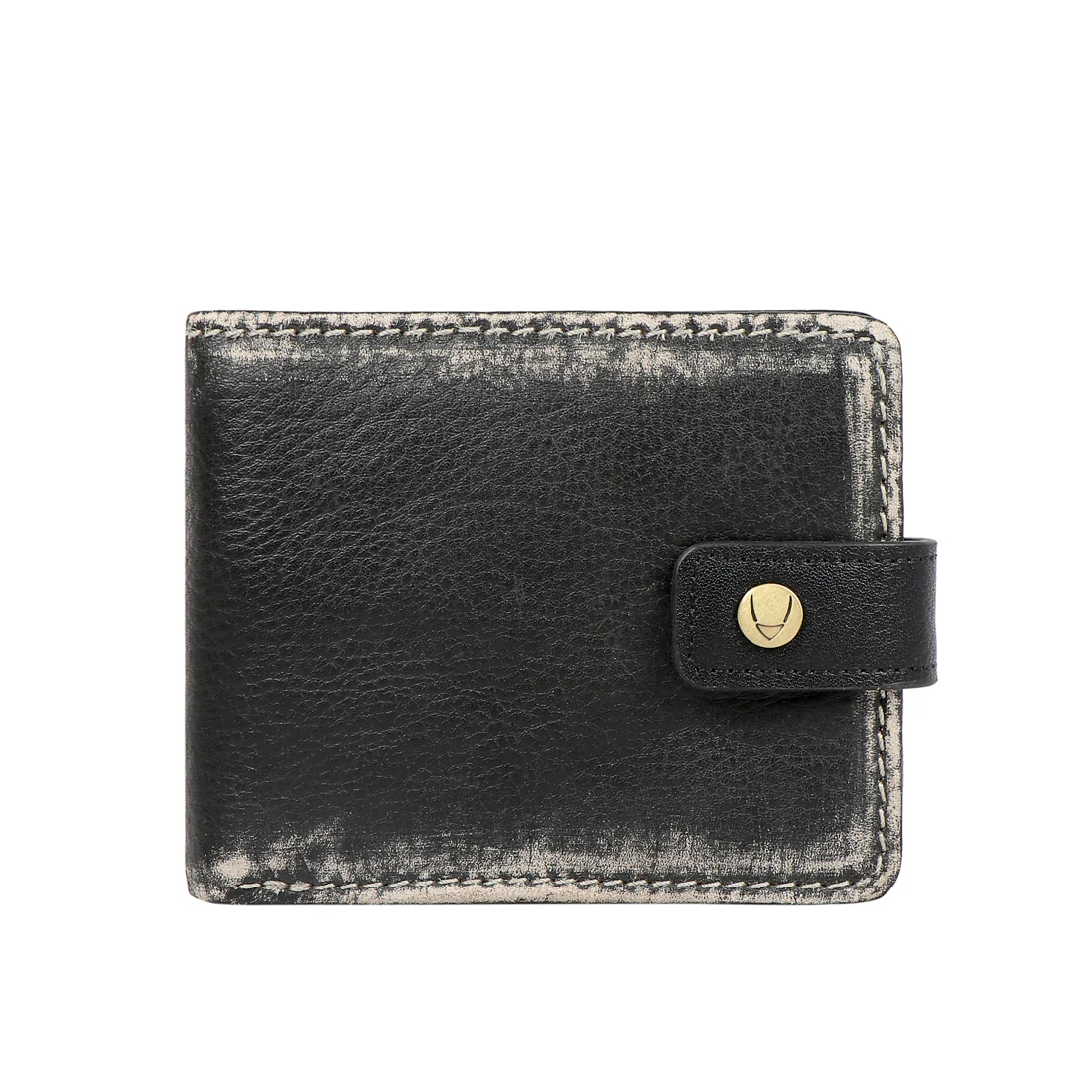 381-L107 Black Leather Bi-Fold Wallet - Image 3