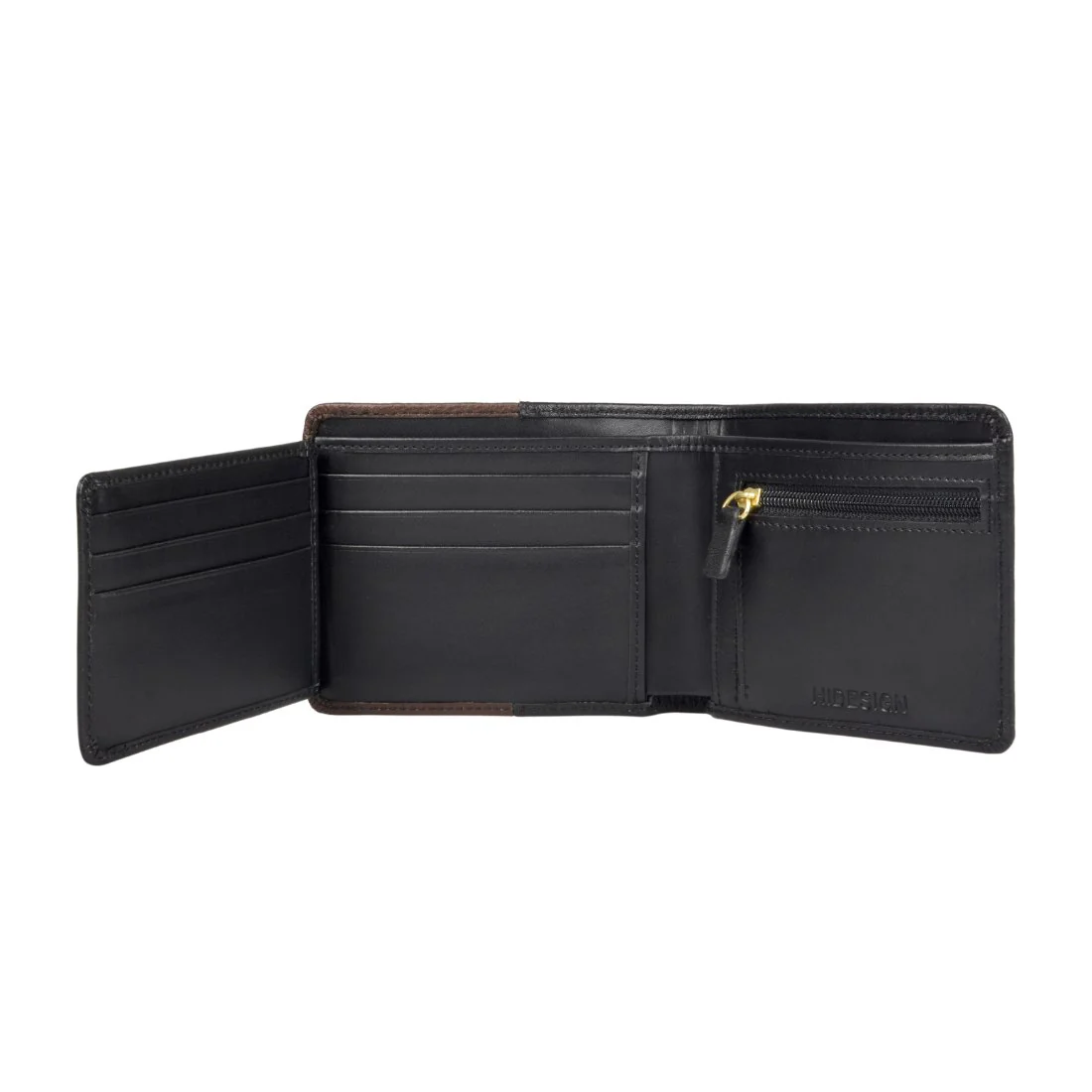 382-490 Black Leather Bi-Fold Wallet - Image 5