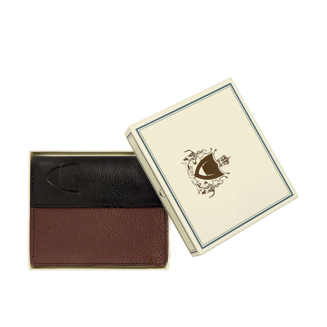 382-L108  Black Leather Bi-Fold Wallet - Image 8