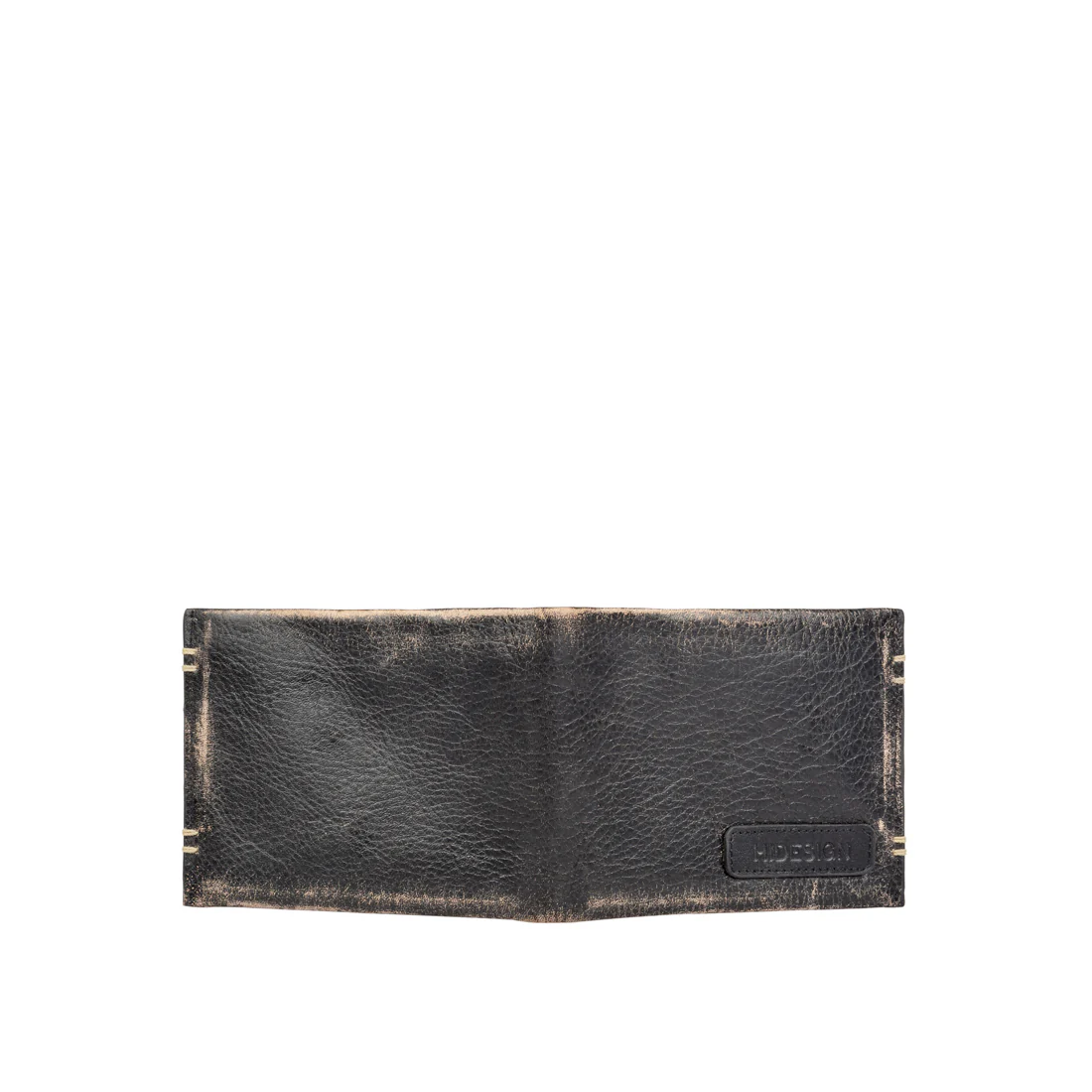 383-017 Black Leather Bi-Fold Wallet - Image 6