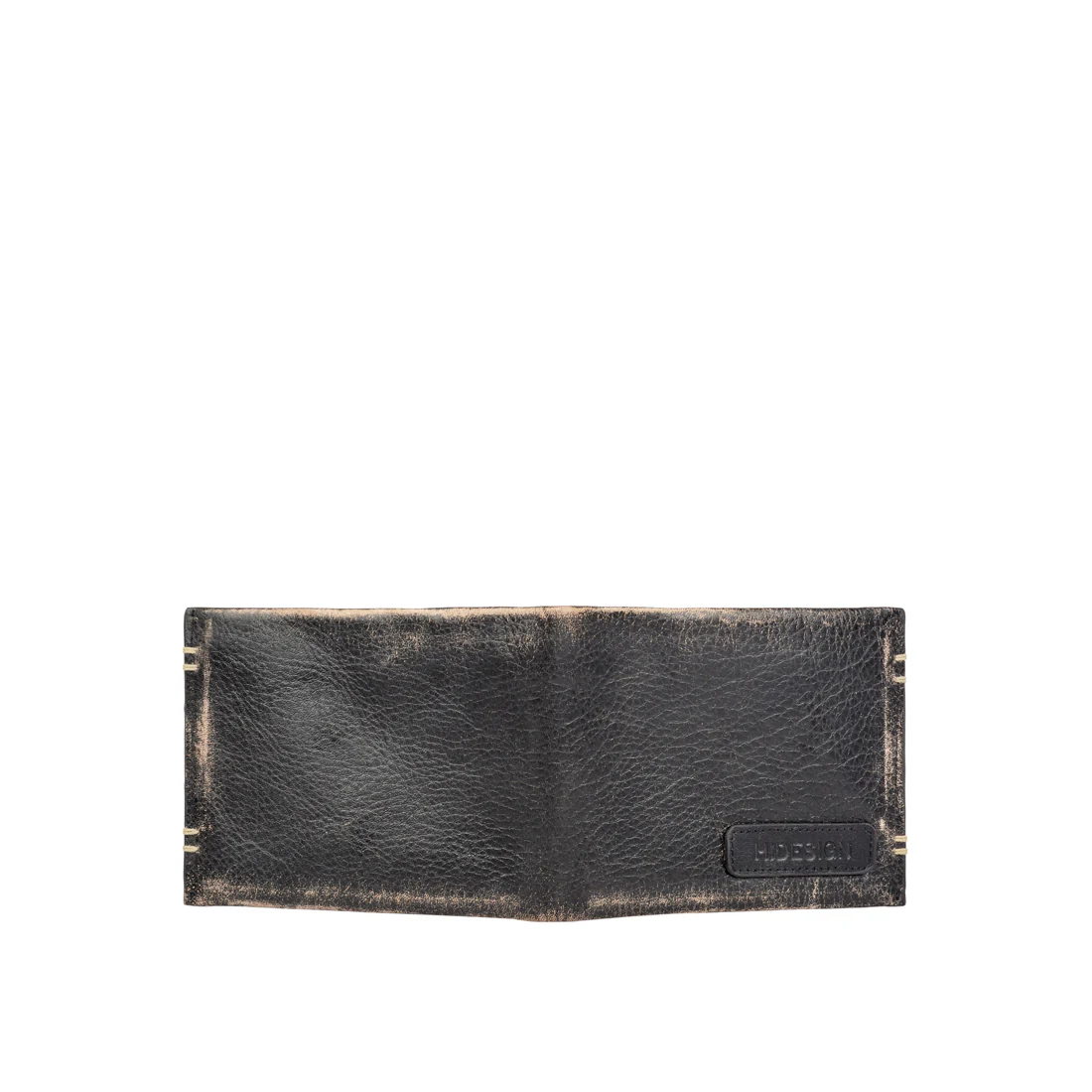 383-L107 Black Leather Bi-Fold Wallet - Image 7