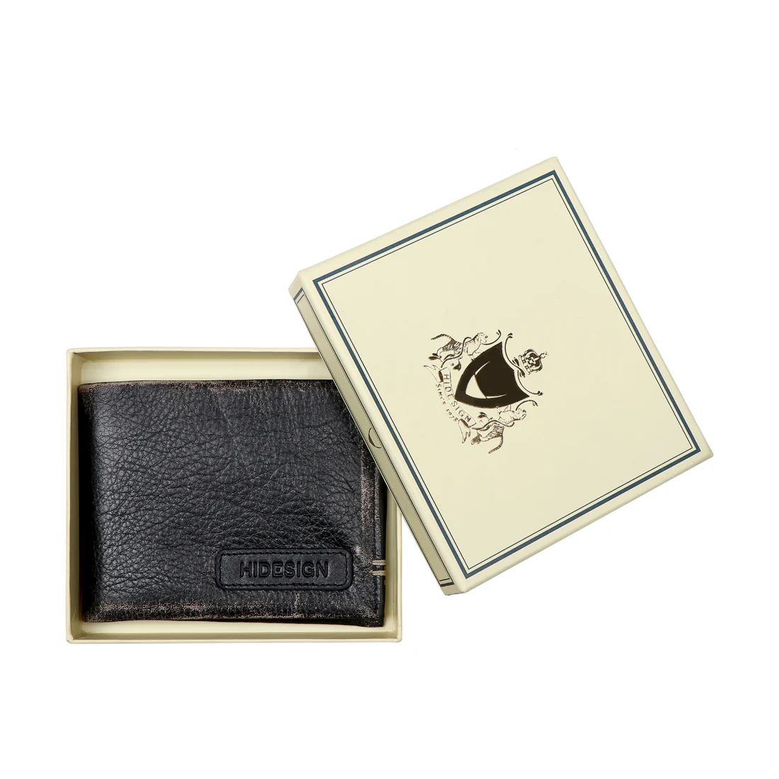 383-L107 Black Leather Bi-Fold Wallet - Image 8