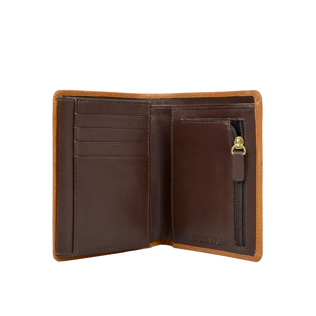384-L108 Tan Leather Bi-Fold Wallet - Image 2