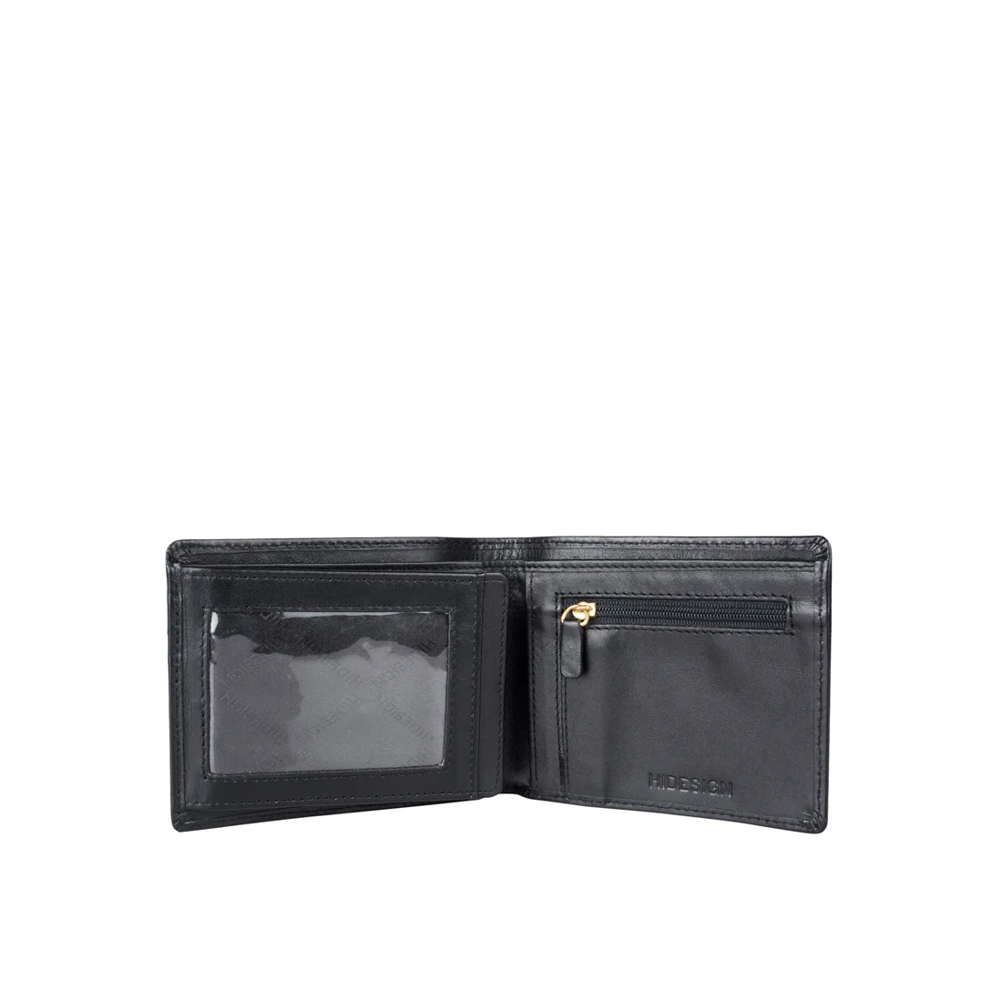 490 Black Leather Bi-Fold Wallet - Image 4