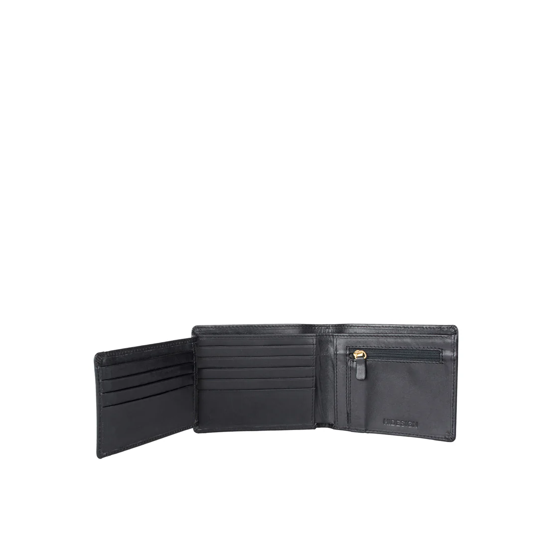 490 Black Leather Bi-Fold Wallet - Image 3