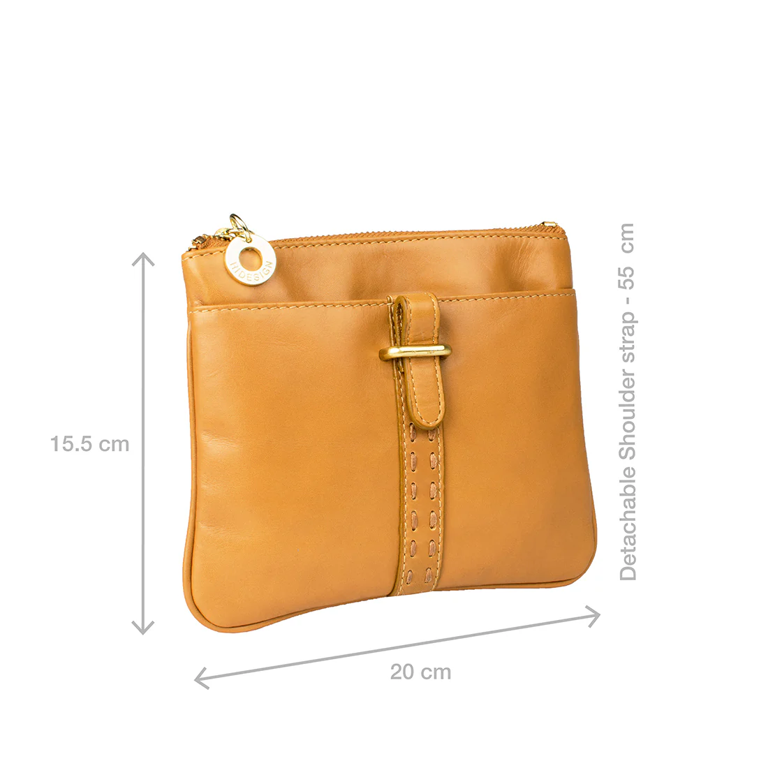 518 Brown Leather Sling Bag - Image 2