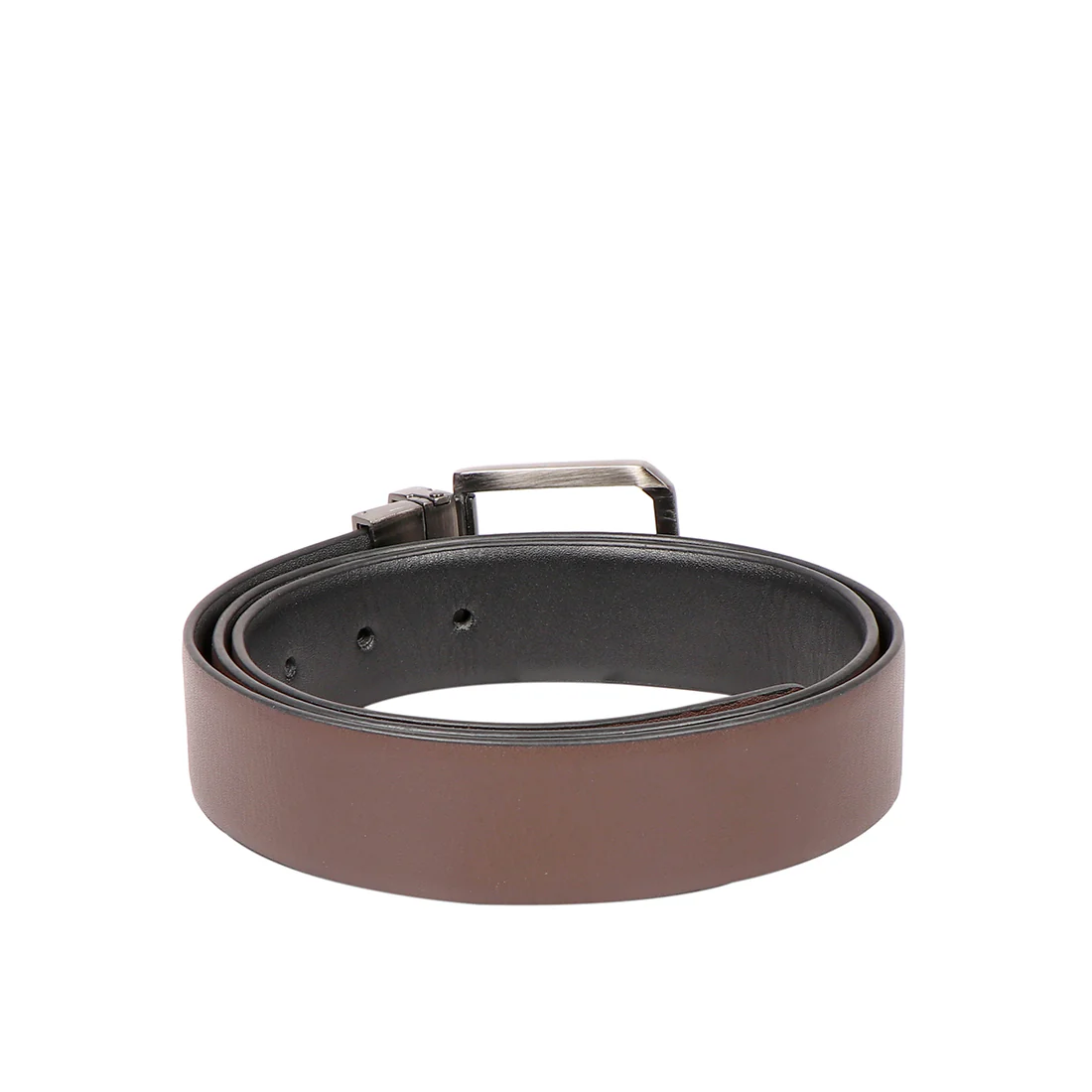 Adison Men's Black Reversible Leather Belt - Image 4