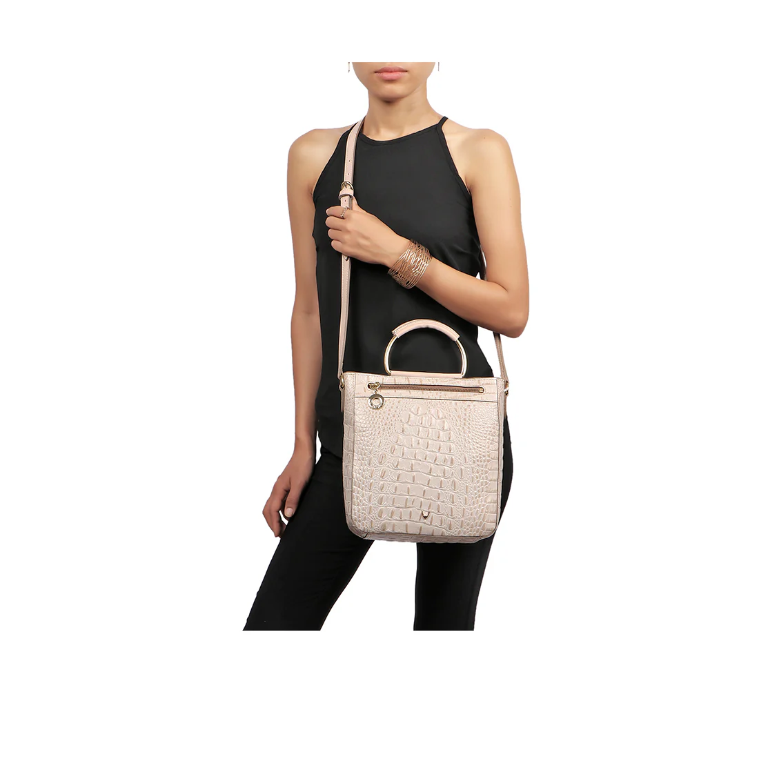 Affair 01 White Leather Satchel - Image 2