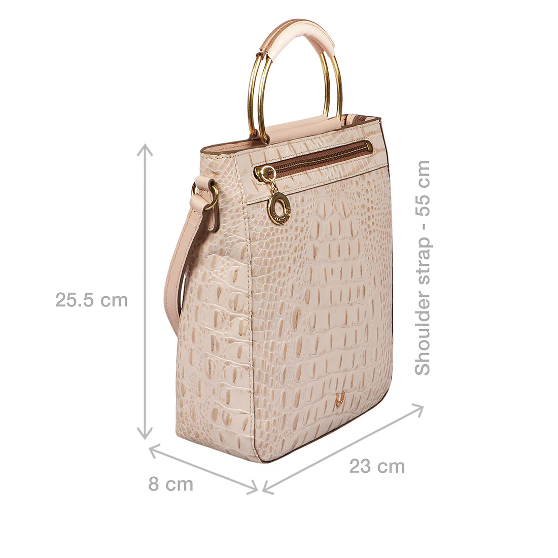 Affair 01 White Leather Satchel - Image 3