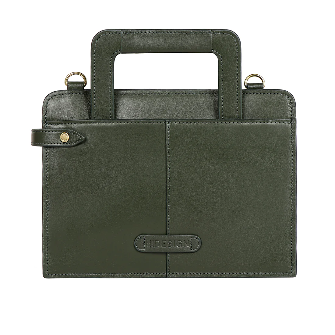 Aishi 01 Green Leather Satchel - Image 3
