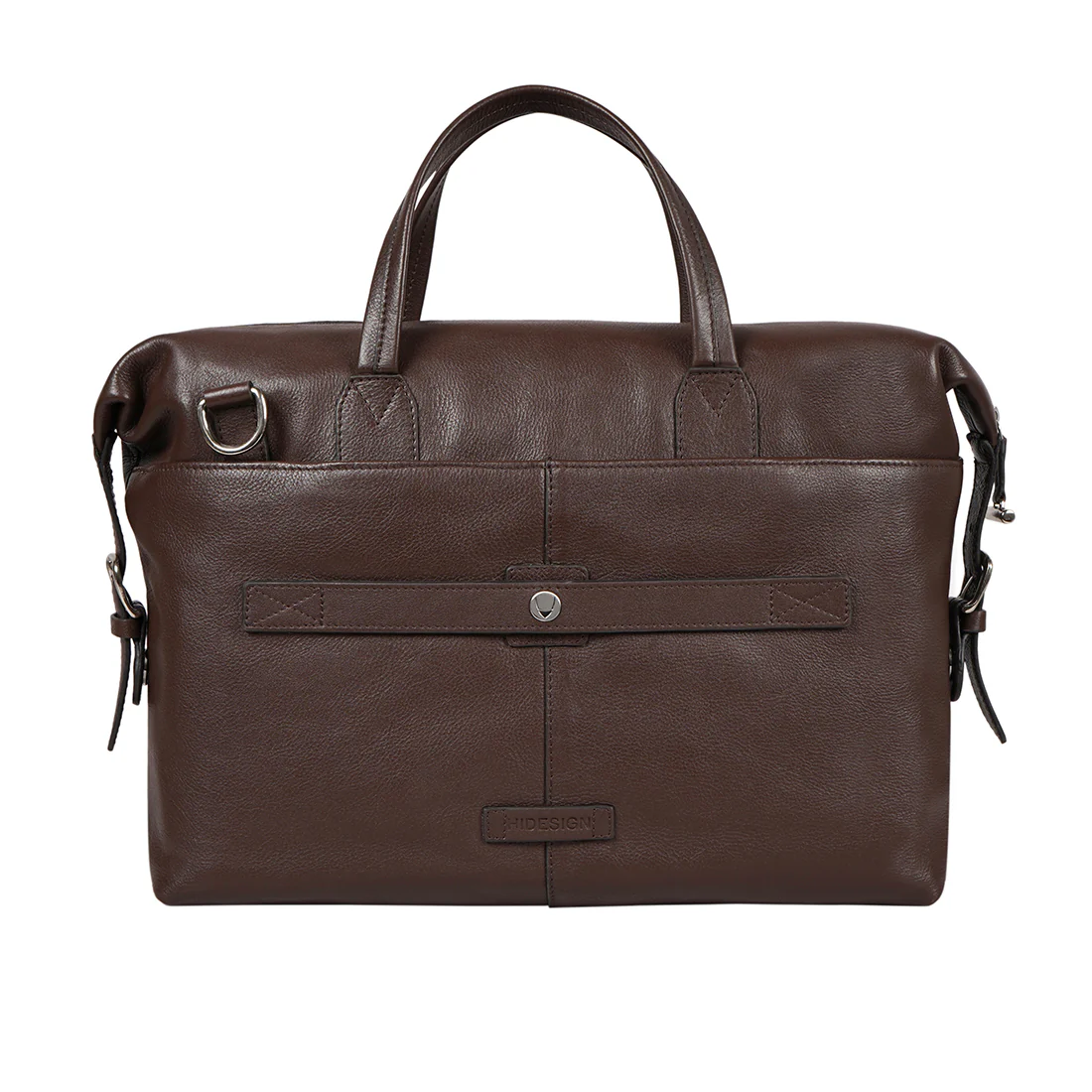 Akasaka 02 Brown Leather Briefcase - Image 4