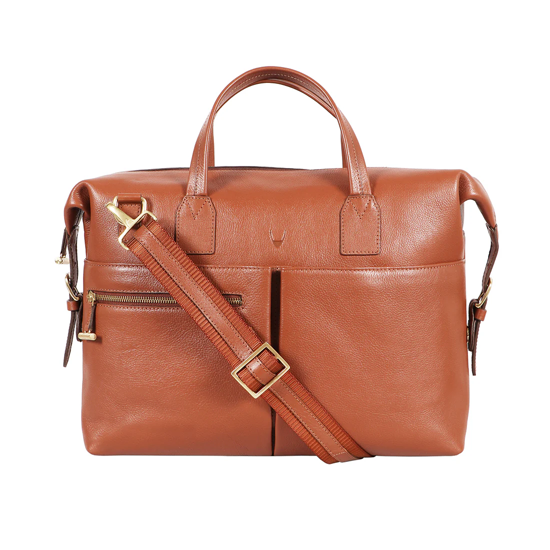 Akasaka 02 Tan Leather Briefcase
