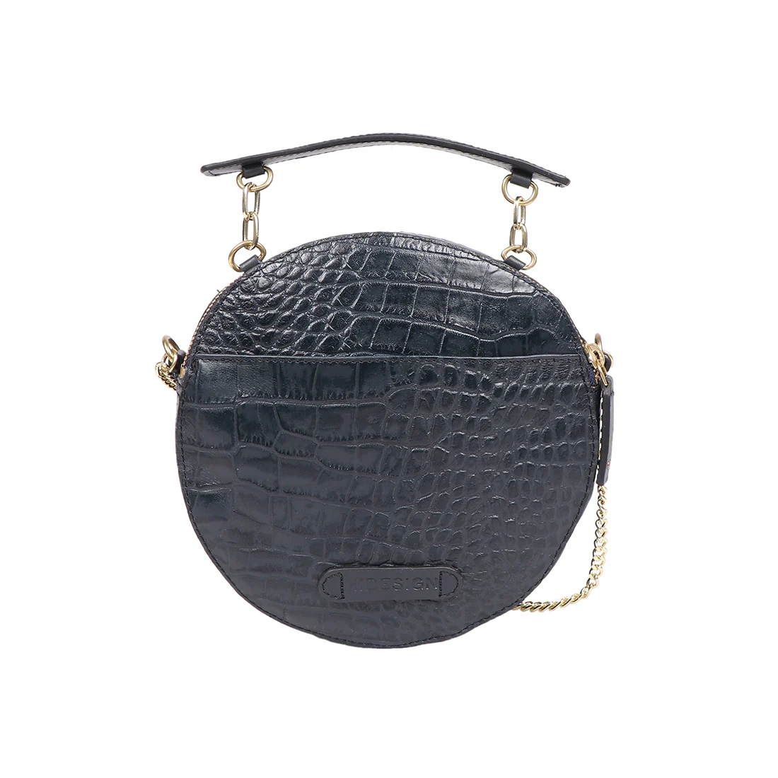 Alauis 02 Blue Leather Sling Bag - Image 3
