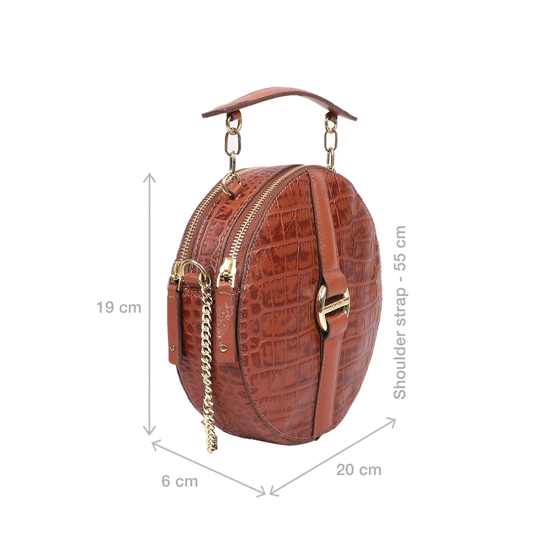 Alauis 02 Tan Leather Sling Bag - Image 3