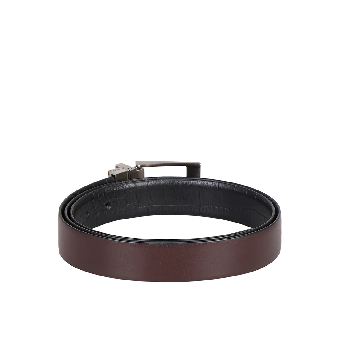 Alex Men's Black Reversible Leather Belt - Image 4