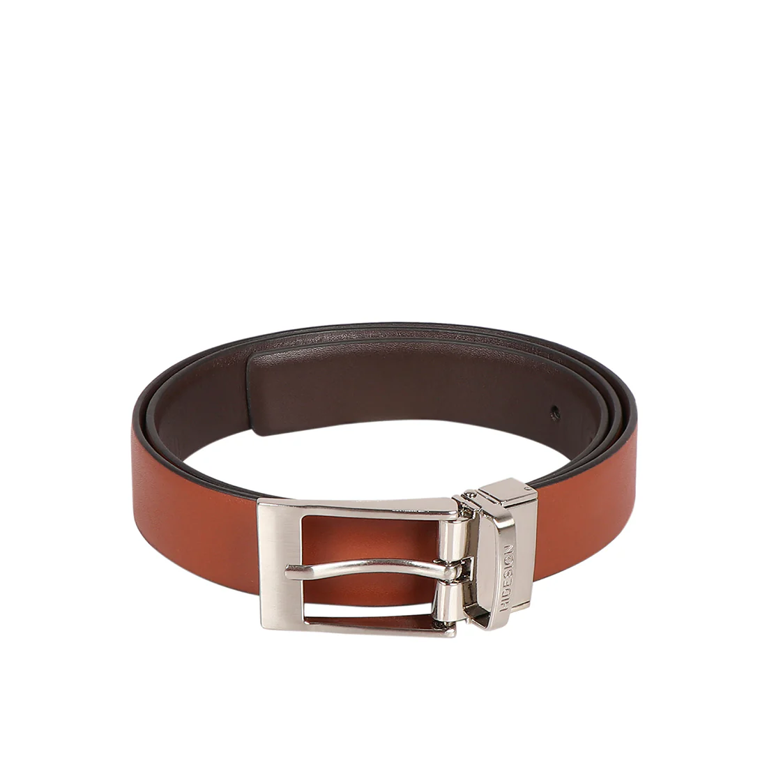 Alex Men's Brown Reversible Leather Belt - Image 3