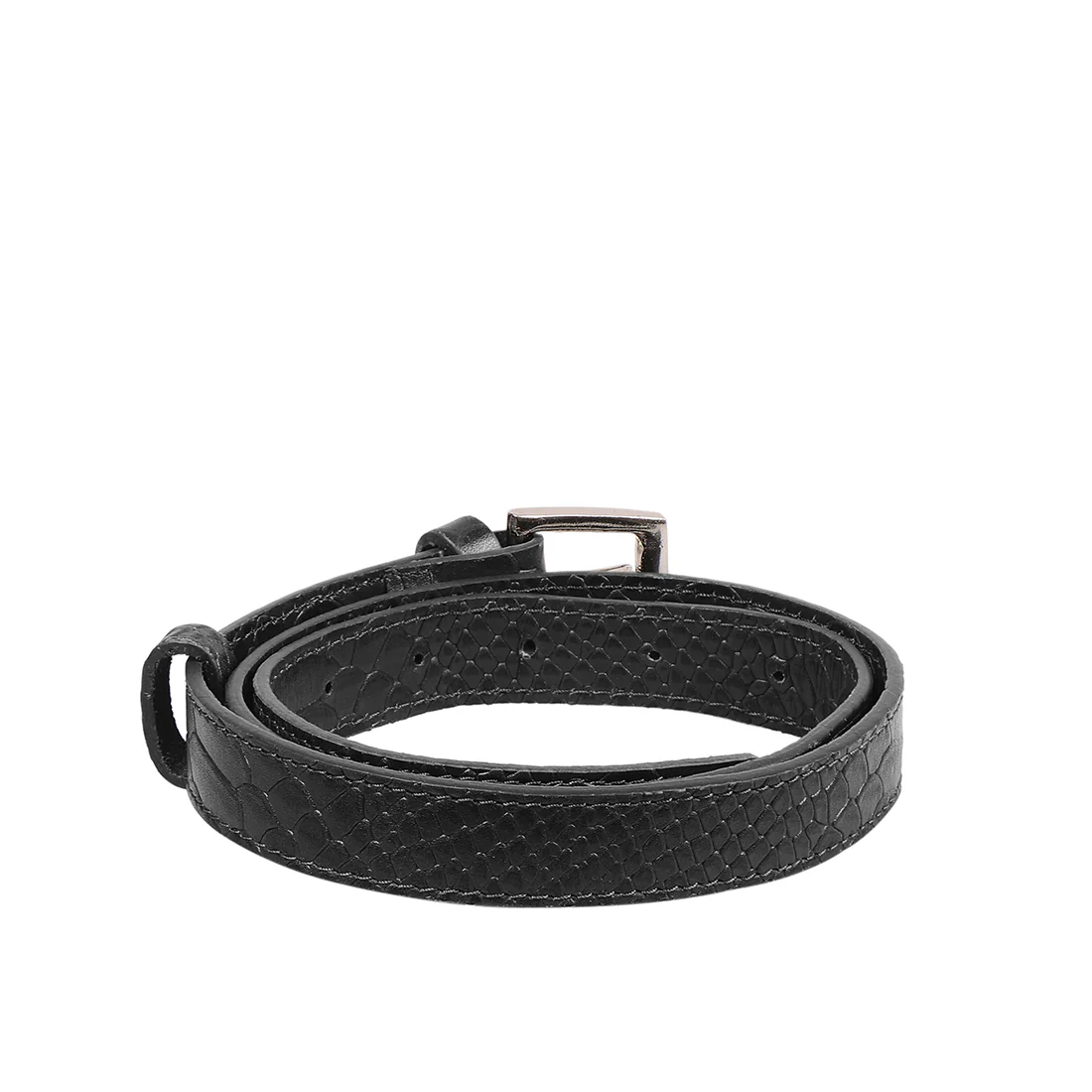 Alicia 04 Black Leather Belt Bag - Image 5