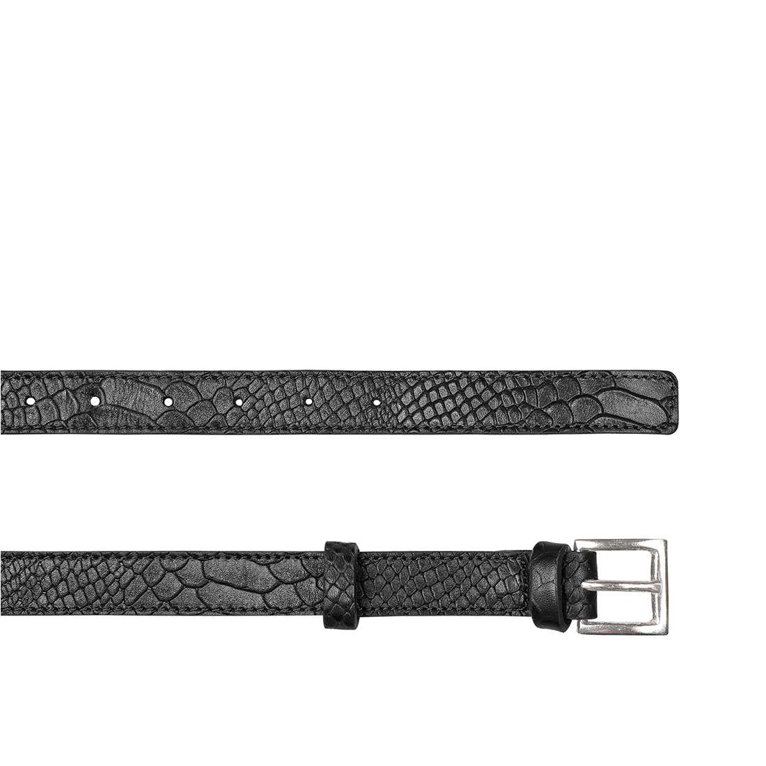 Alicia 04 Black Leather Belt Bag - Image 8
