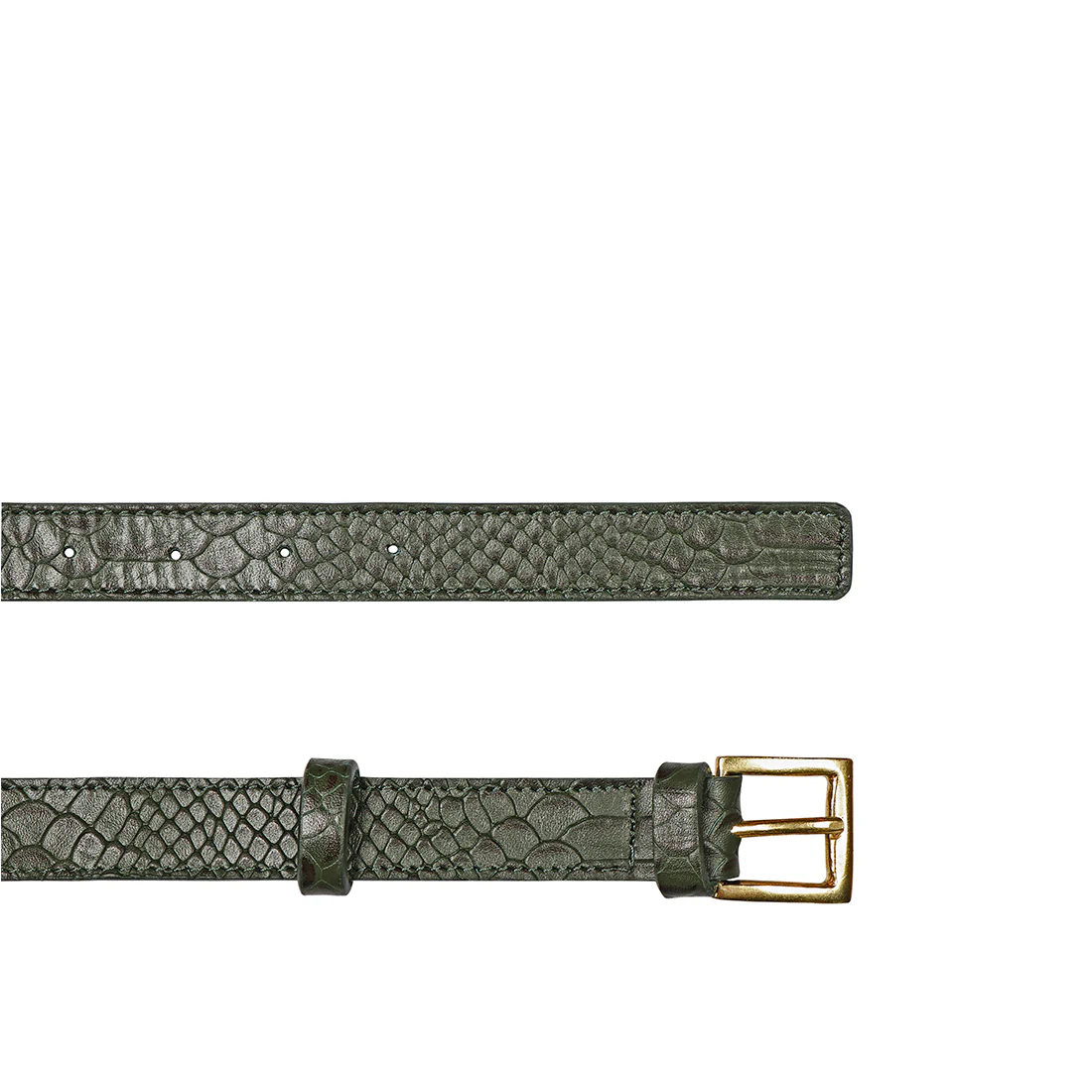 Alicia 04 Green Leather Belt Bag - Image 9
