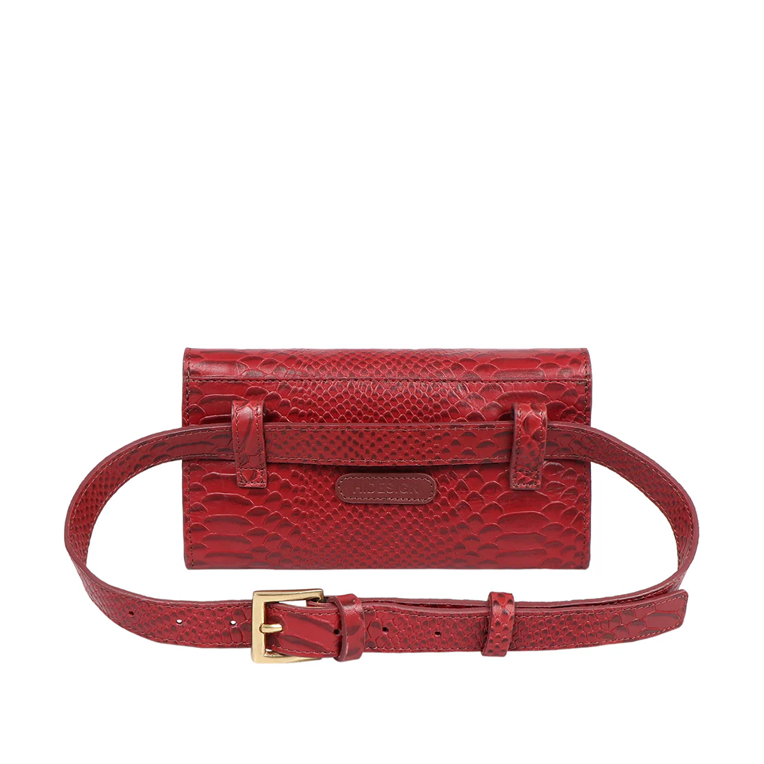 Alicia 04 Red Leather Belt Bag - Image 3