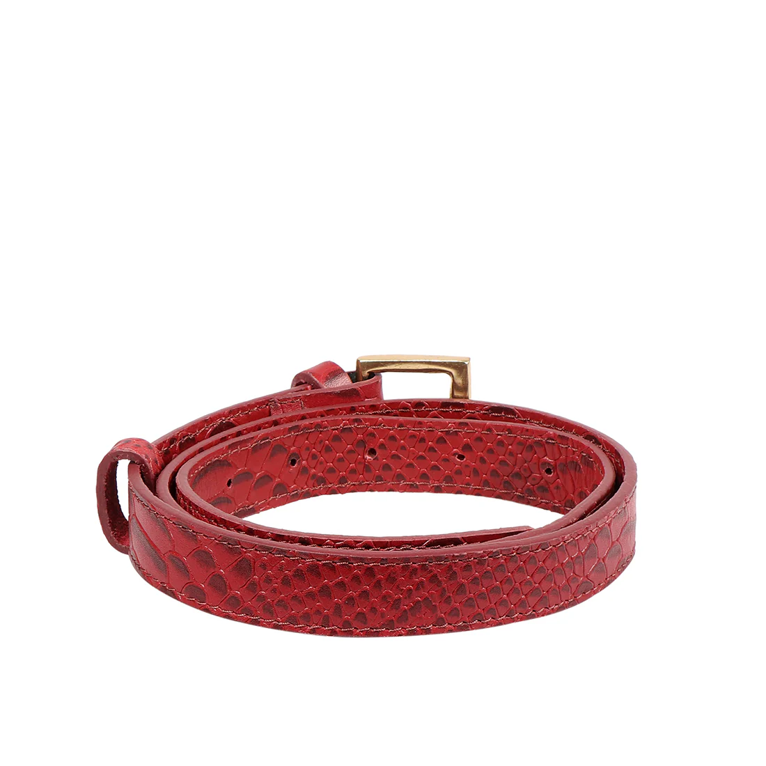 Alicia 04 Red Leather Belt Bag - Image 5