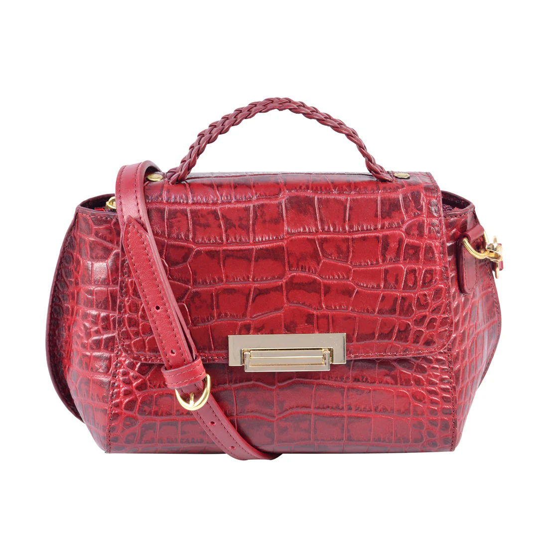 Alive 01 Red Leather Satchel - Image 2
