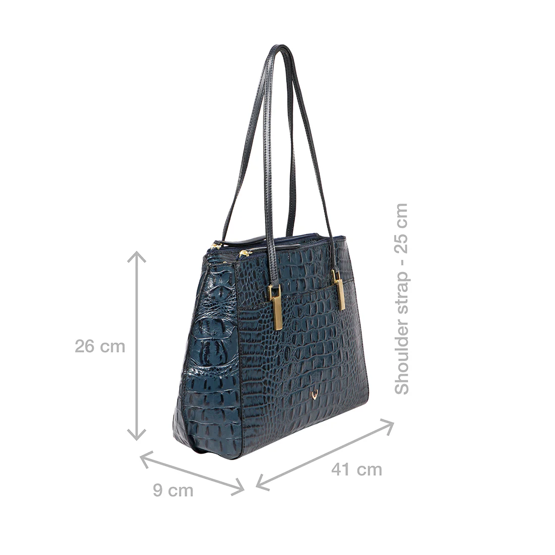 Alive 02 Blue Leather Tote Bag - Image 2