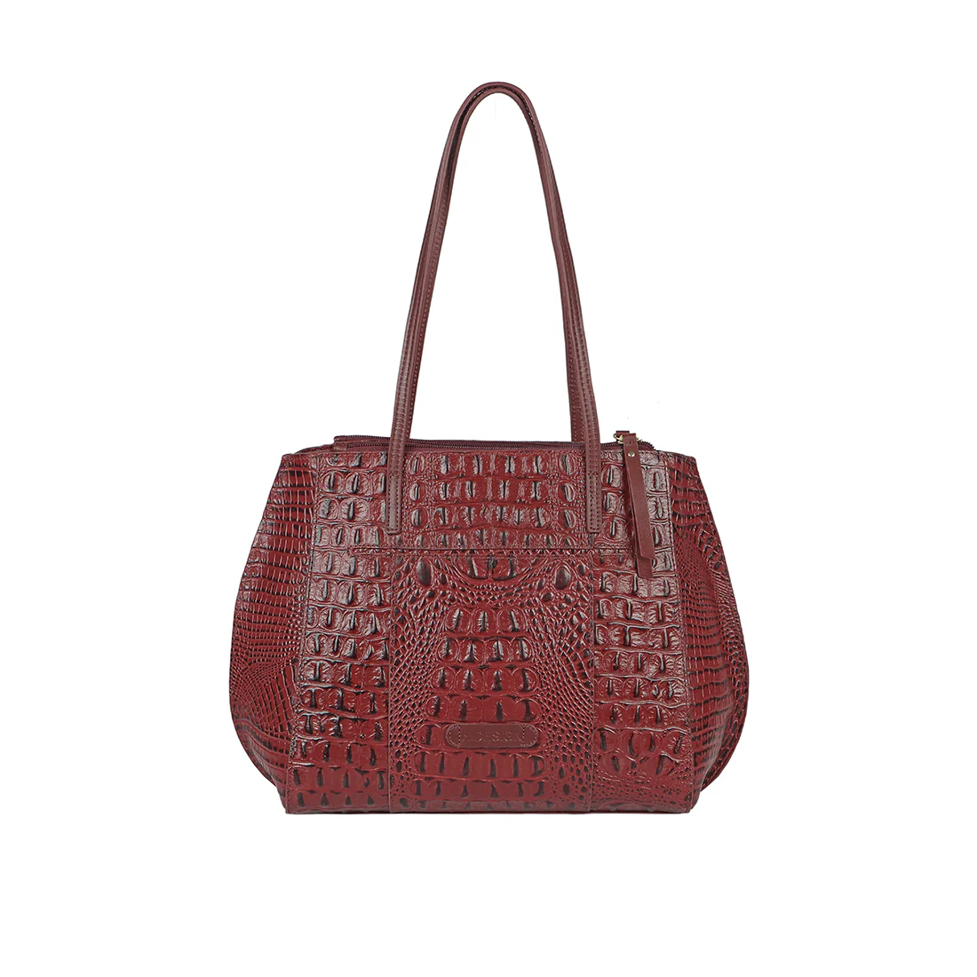 Alive 02 Marsala Leather Tote Bag - Image 4