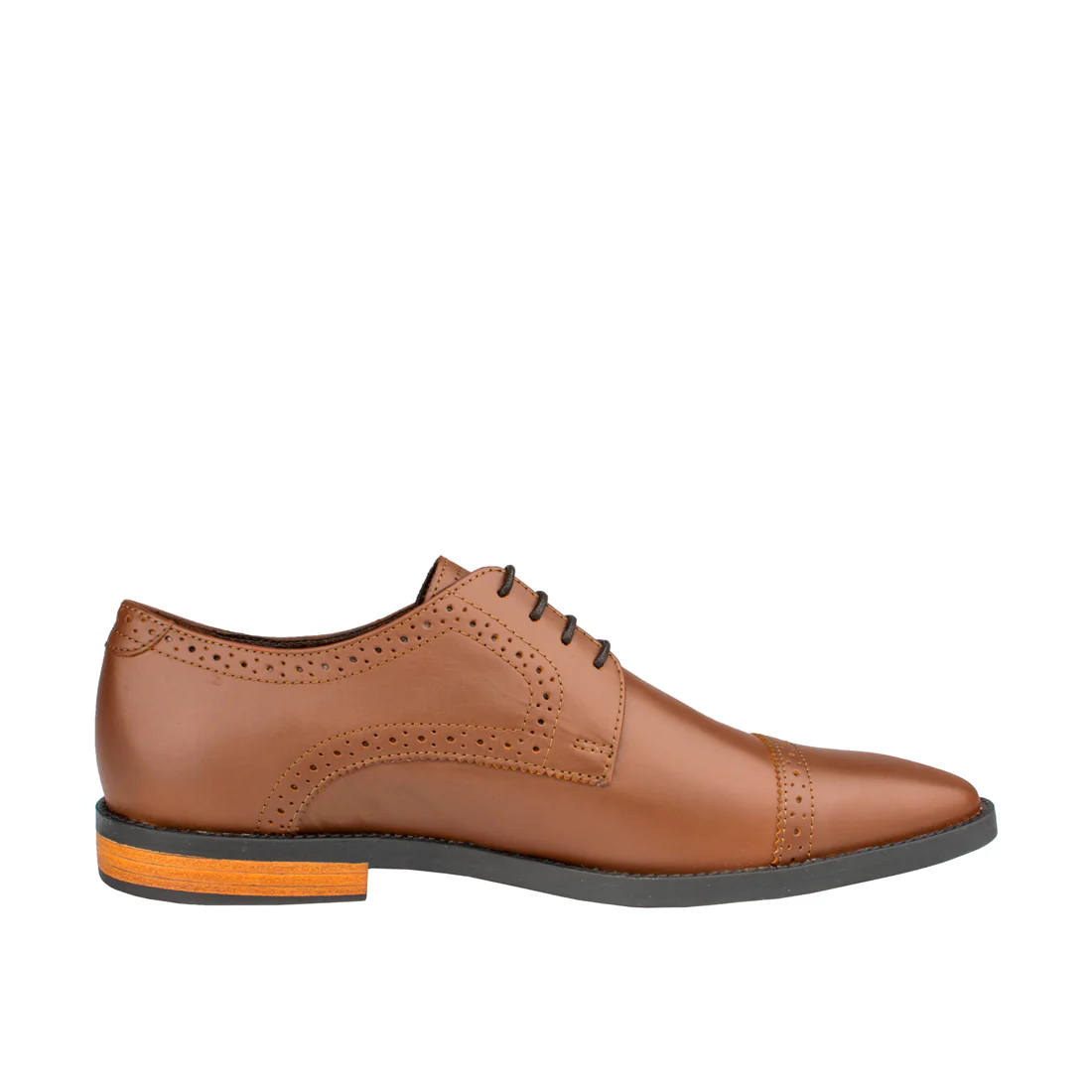 Allen Men's Tan Leather Oxford - Image 3