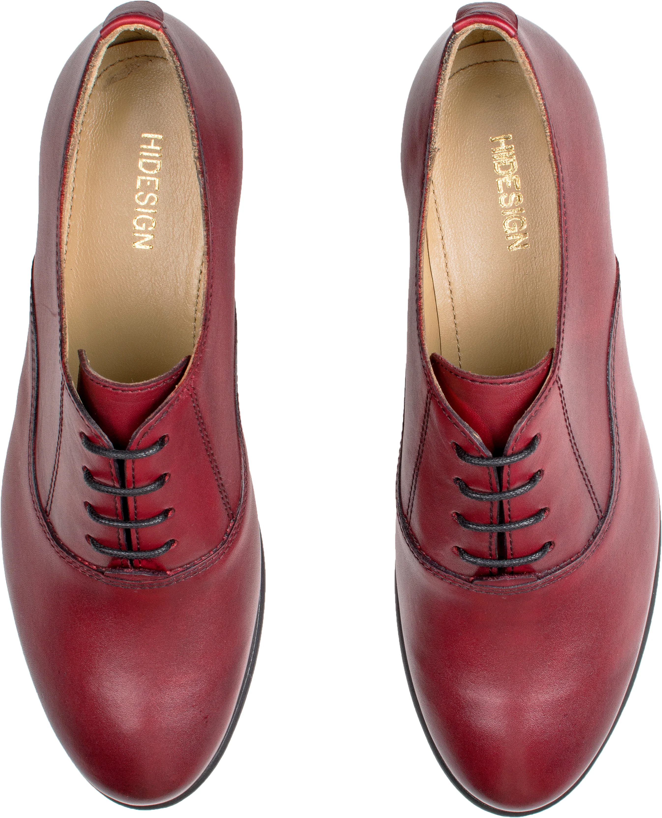 Amal Women's Red Leather Oxford - Image 2