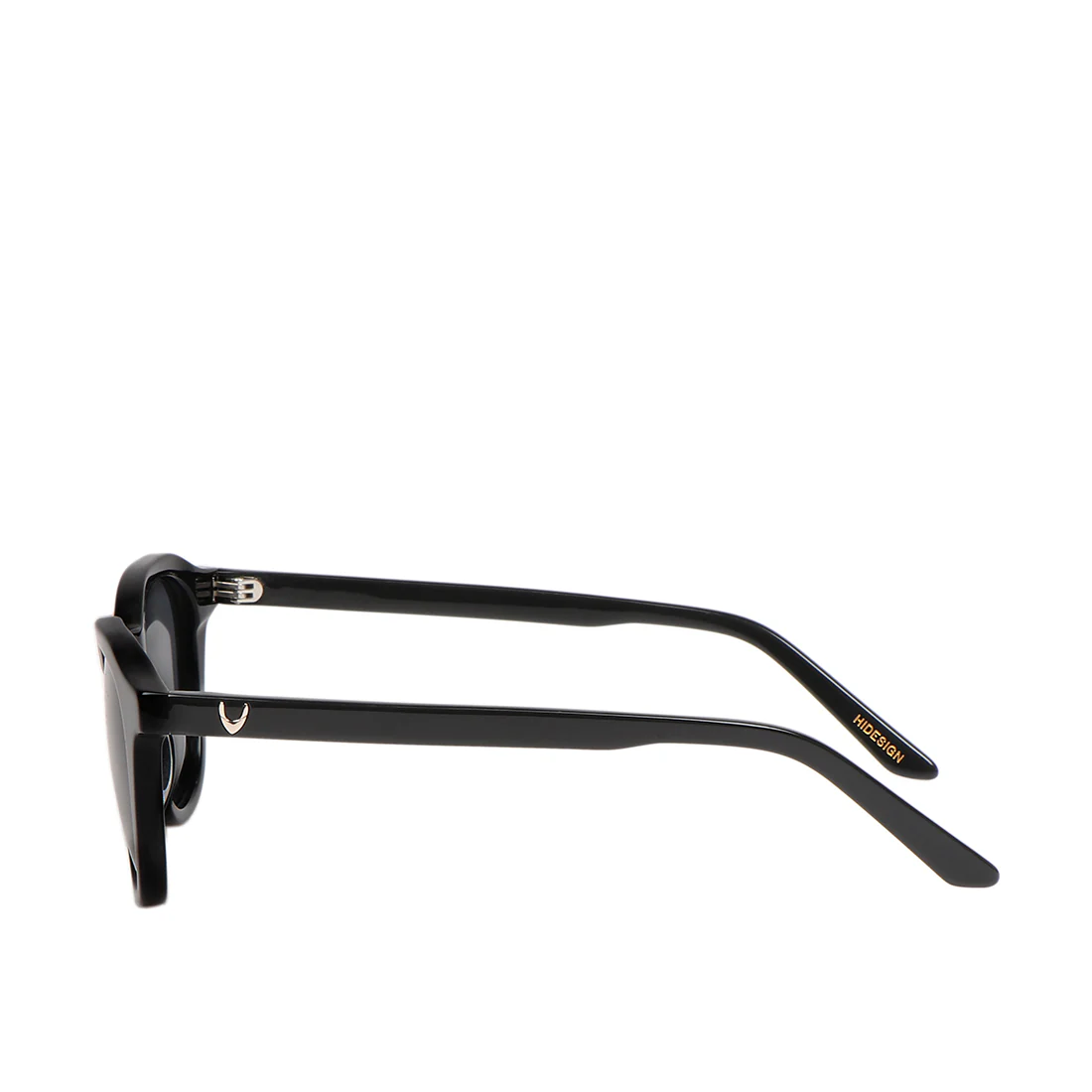 Amalfi Unisex Black Round Sunglasses - Image 7