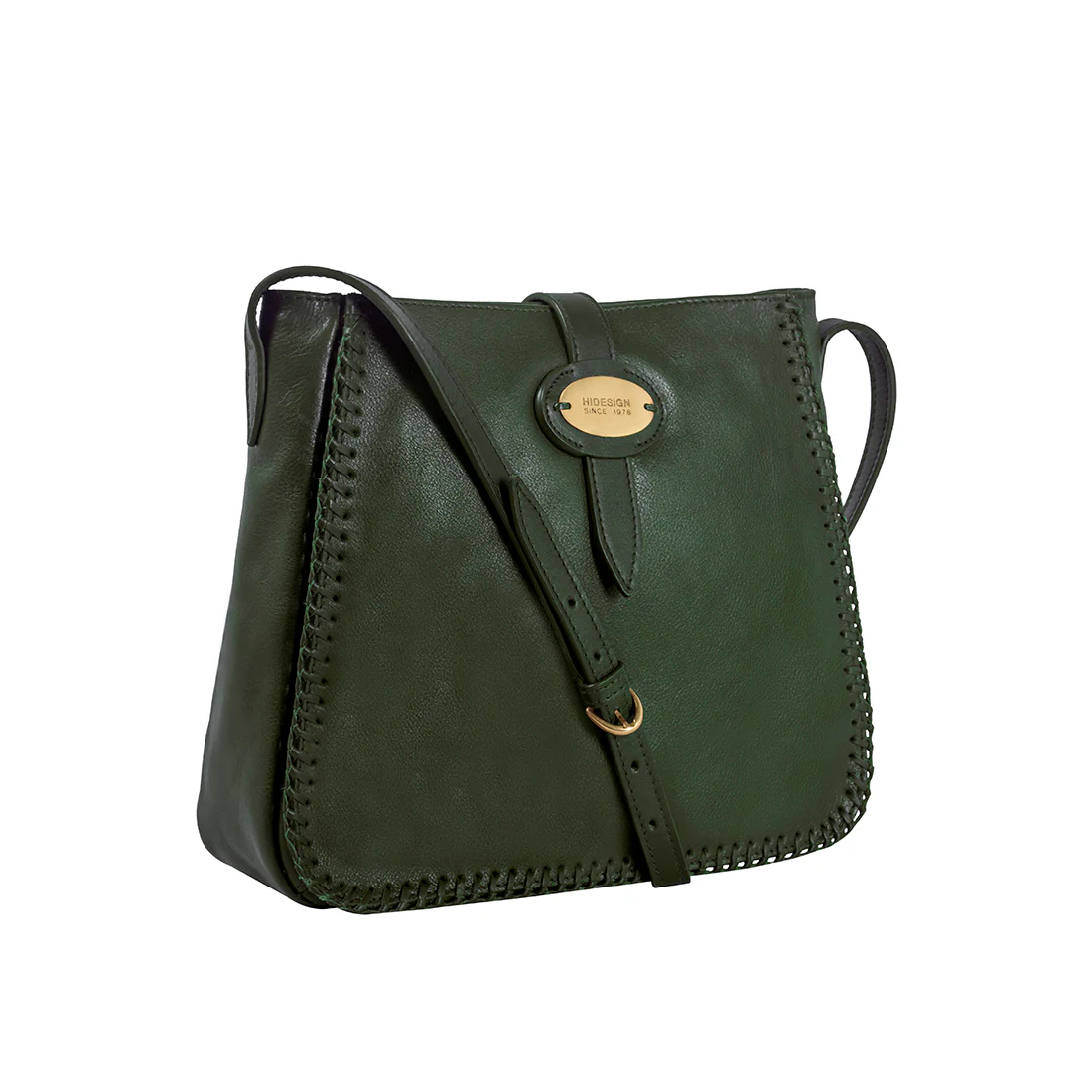 Amber-01 Green Leather Crossbody - Image 2