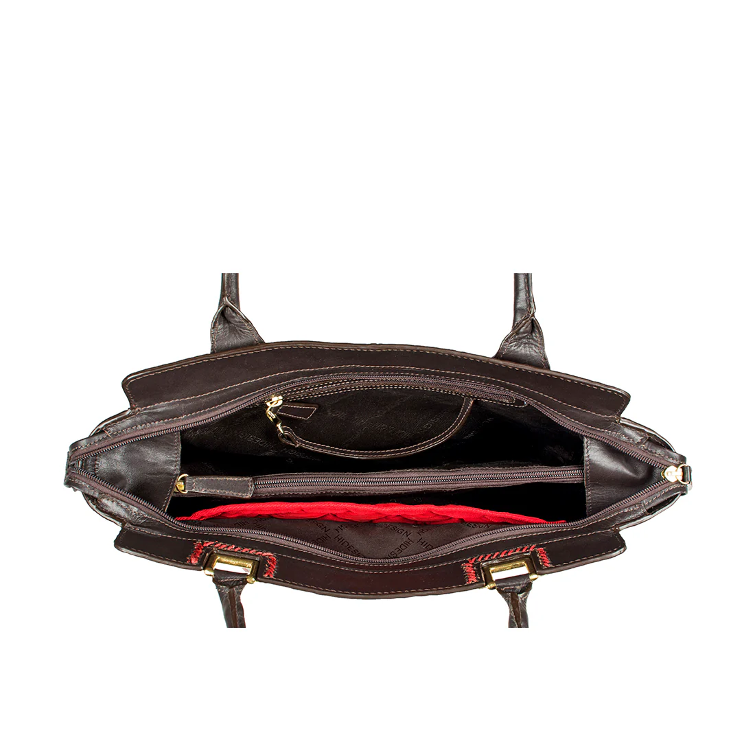 Amore 02 Red Leather Tote Bag - Image 4