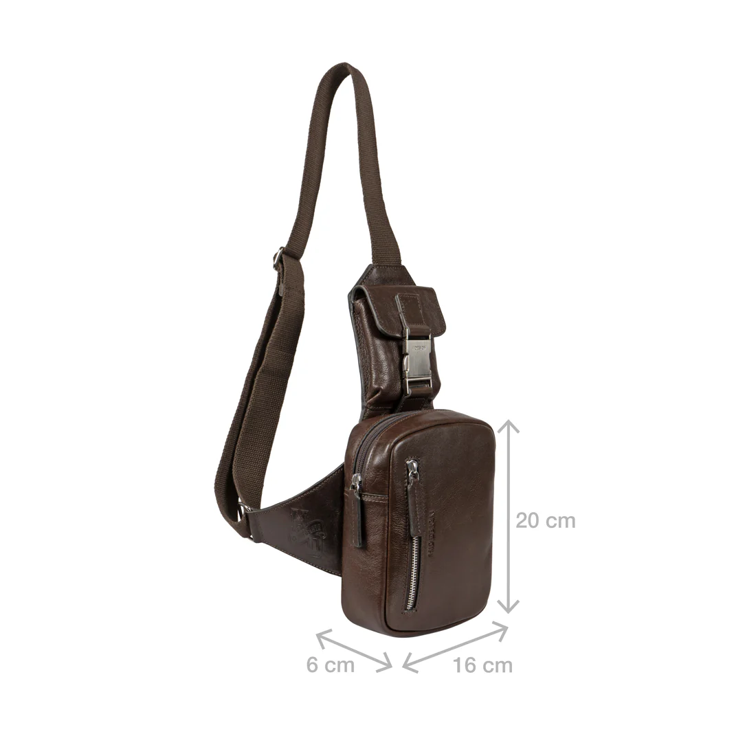 Andover 01 Brown Leather Crossbody - Image 4