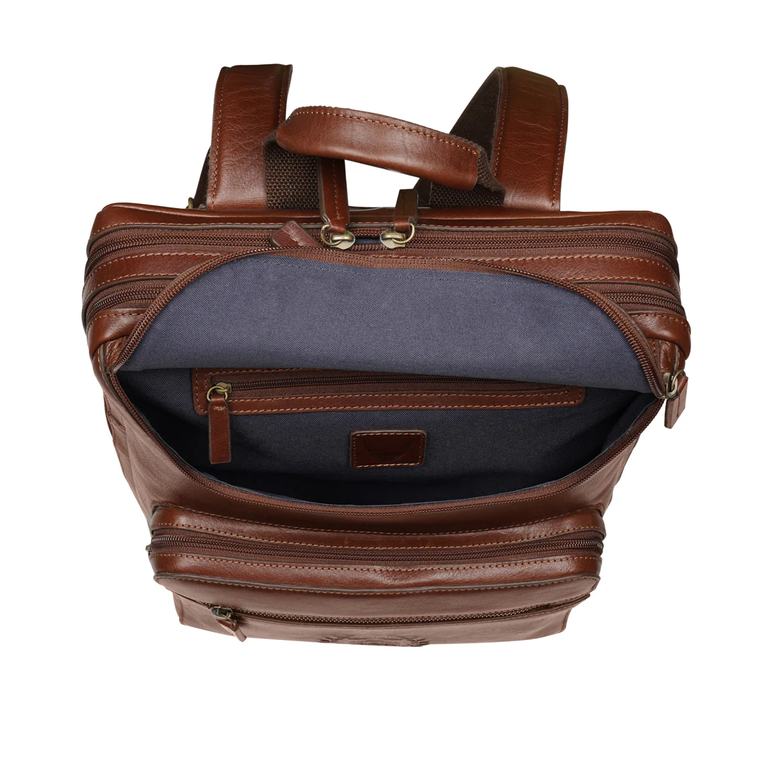 Andover 03 Tan Leather  Backpack - Image 6