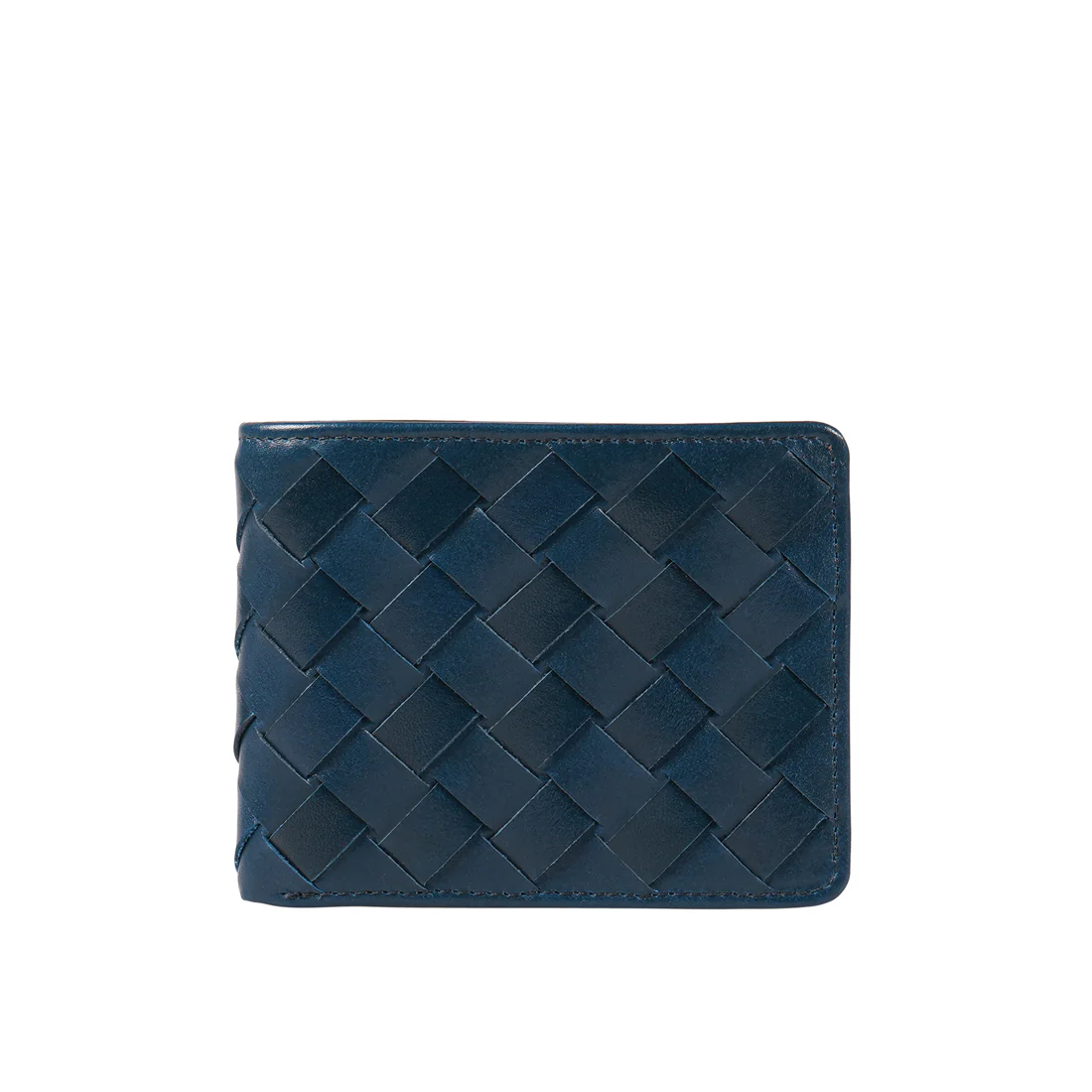 Andover W1 Blue Leather Bi-Fold Wallet - Image 3