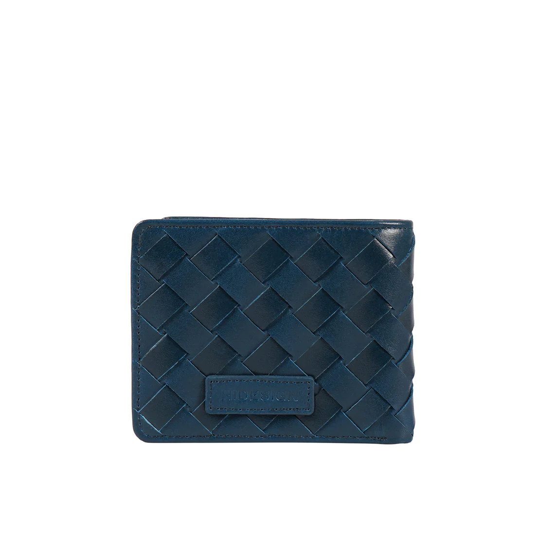 Andover W1 Blue Leather Bi-Fold Wallet - Image 8