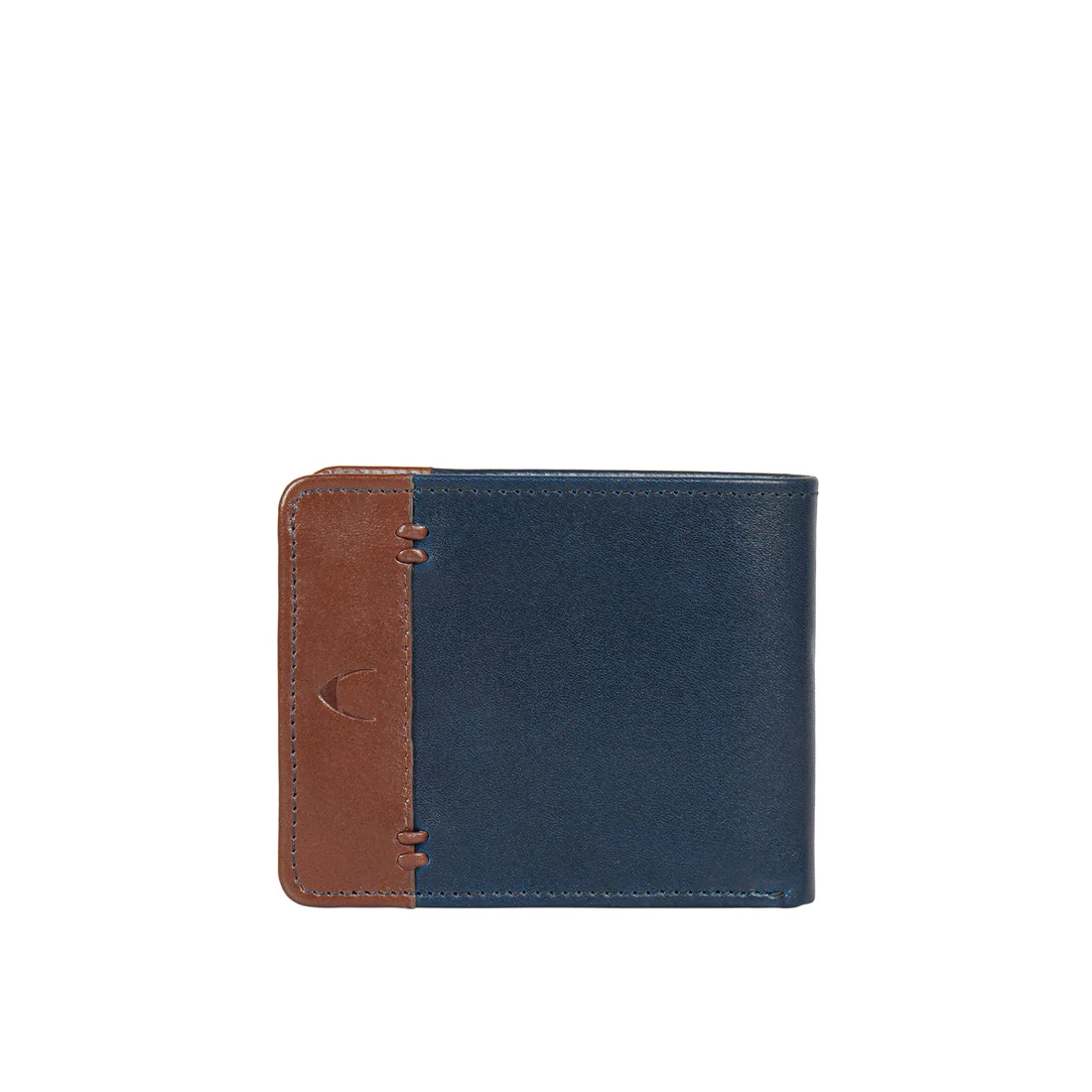 Andover W2 Blue Leather Trifold Wallet - Image 8