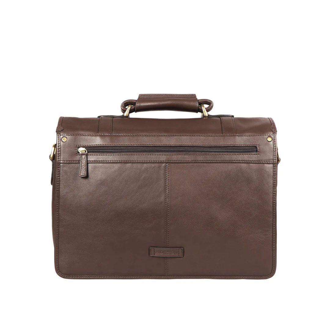 Andre 4215 Brown Leather  Briefcase - Image 4