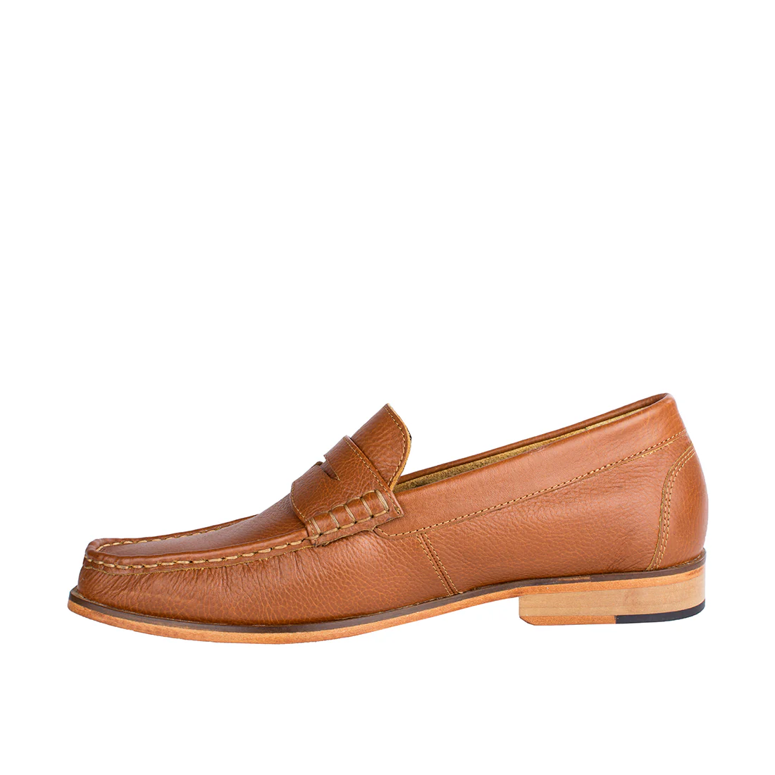Andrew Men's Tan Leather Slip On - Image 2